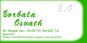 borbala osvath business card